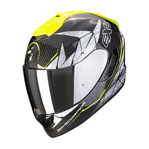 Scorpion Exo-1400 Evo Carbon Air Aranea Black-Neon Yellow Full Face Helmet