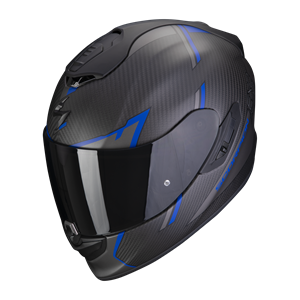 Scorpion Exo-1400 Evo Carbon Air Kendal Matt Black-Blue Full Face Helmet