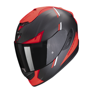 Scorpion Exo-1400 Evo Carbon Air Kendal Matt Black-Red Full Face Helmet