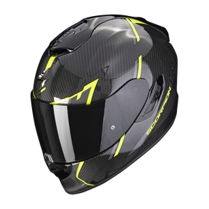 Scorpion Exo-1400 Evo Carbon Air Kendal Black-Neon Yellow Full Face Helmet