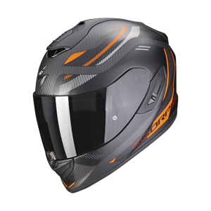 Scorpion Exo-1400 Evo Carbon Air Kydra Matt Black-Orange Full Face Helmet