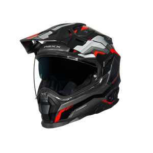 Nexx X.Wed2 Columbus Red Grey Adventure Helmet