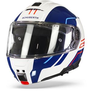 Schuberth C5 Master White Blue Modular Helmet