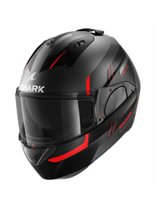 Shark Evo ES Kryd Mat Anthracite Black Red AKR Modular Helmet