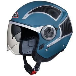 Offener Helm SMK PHOENIX Blau/Glanzlos, Größe XS