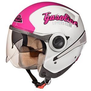 Offener Helm SMK SIRIUS pink/weiß, Größe XL