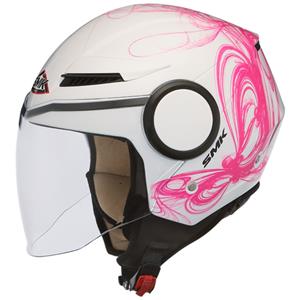 Offener Helm SMK STREEM pink/weiß, Größe L