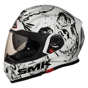 Smk integraalhelm  TWISTER zwart/wit, maat XS