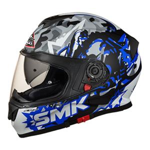 Integralhelm SMK TWISTER Blau/Glanzlos/Schwarz, Größe XS