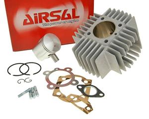 Airsal Cilinderkit  Sport 65,4cc 44mm voor Puch Automaat, X30 met korten Kühlrippen