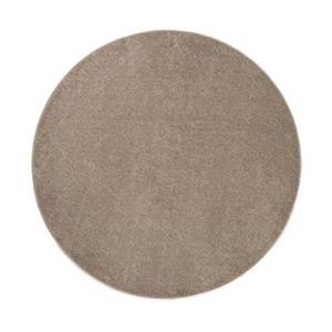 Tapeso Rond vloerkleed Fine - beige - 160 cm rond - Beige