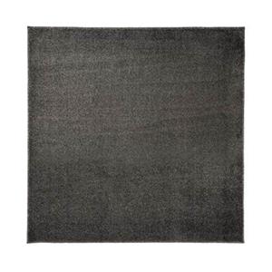 Tapeso Vierkant vloerkleed Fine - grijs - 160x160 cm - Grijs