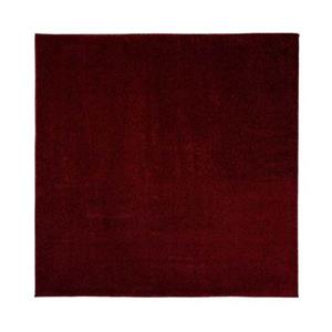 Tapeso Vierkant vloerkleed Fine - rood - 240x240 cm - rood