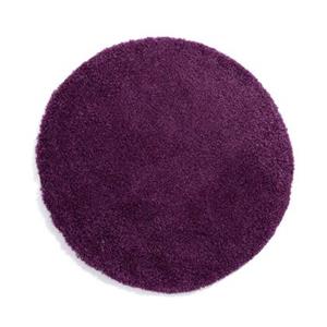 Tapeso Rond hoogpolig vloerkleed - Cozy Shaggy - paars - 240 cm rond -