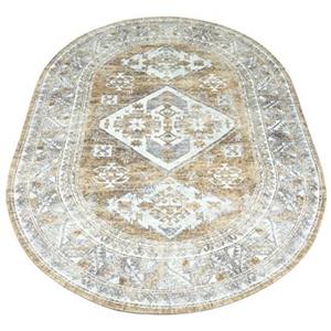 Veer Carpets - Vloerkleed Laria Brown 5 - Ovaal 200 x 290 cm