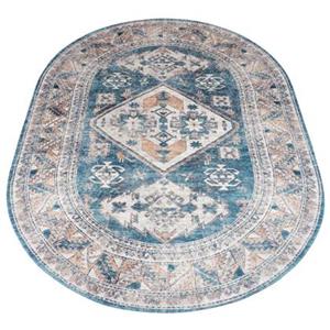 Veer Carpets - Vloerkleed Laria Blue 4 - Ovaal 200 x 290 cm