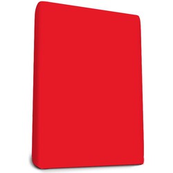 Snurky Hoeslaken Jersey de luxe Rood 90 x 200 cm