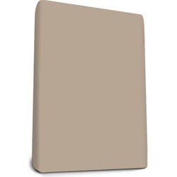 Snurky Hoeslaken Percaline katoen Taupe 90 x 200 cm