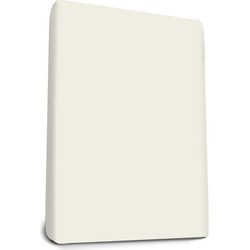 Snurky Hoeslaken Jersey Topper de luxe Creme 120 x 200/210 cm