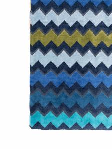 Missoni Home Handdoek met zigzagprint - Blauw