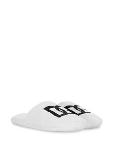 Dolce & Gabbana Slippers met logo - Wit