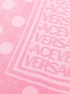 Versace Handdoek met logoprint - Roze