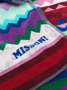 Missoni Home Handdoek met zigzag-print - Blauw