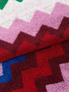 Missoni Home Handdoek met zigzag-patroon - Groen