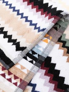 Missoni Home Handdoek met zigzag-patroon - Wit