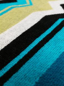 Missoni Home Handdoek met zigzag patroon - Zwart