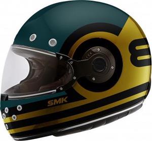 SMK Retro Ranko Gold Full Face Helmet