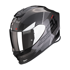 Scorpion Exo-R1 Evo Air Final Dark Silver-Black-White Full Face Helmet