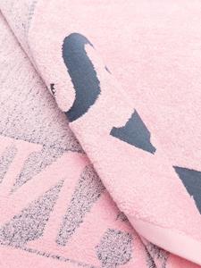 Stone Island Handdoek met logoprint - Roze