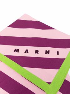 Marni Gestreepte handdoek - Roze