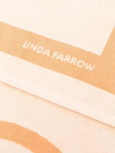 Linda Farrow Handdoek met logoprint - Oranje