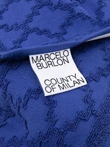 Marcelo Burlon County of Milan Handdoek met abstract patroon - Blauw