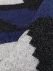 Colville Sjaal met geometrische print - Blauw