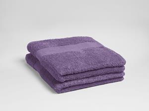 Yumeko Handdoeken terry purple 50x100 - 2 st 100% biologisch en fairtrade katoen