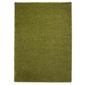 Tapeso Hoogpolig vloerkleed shaggy Trend effen - groen - 120x170 cm -