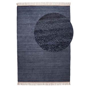 Tapeso Viscose vloerkleed - Gem blauw - 140x200 cm - Blauw