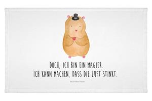 Mr. & Mrs. Panda Handtuch Hamster mit Hut - Weiß - Geschenk, Reisehandtuch, Gästetuch, Frottier, (1-St)