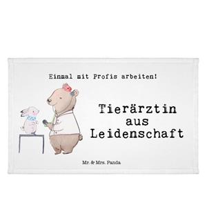 Mr. & Mrs. Panda Handtuch Tierärztin aus Leidenschaft - Weiß - Geschenk, Sport Handtuch, Gästet, (1-St)