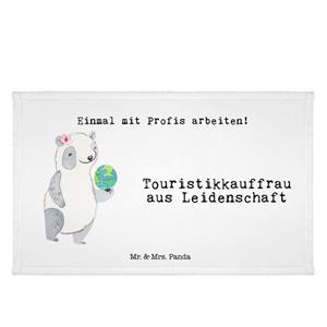 Mr. & Mrs. Panda Handtuch Touristikkauffrau aus Leidenschaft - Weiß - Geschenk, Abschied, Mitar, (1-St)