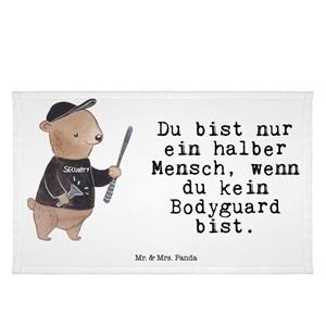Mr. & Mrs. Panda Handtuch Bodyguard mit Herz - Weiß - Geschenk, Rente, Sport Handtuch, Kinder H, (1-St)