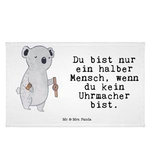 Mr. & Mrs. Panda Handtuch Uhrmacher mit Herz - Weiß - Geschenk, Firma, Rente, Dankeschön, Sport, (1-St)