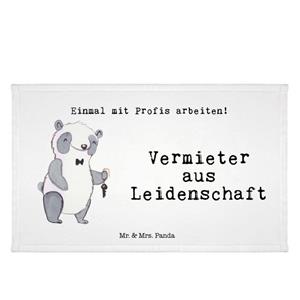 Mr. & Mrs. Panda Handtuch Vermieter aus Leidenschaft - Weiß - Geschenk, Jubiläum, Sport Handtuc, (1-St)