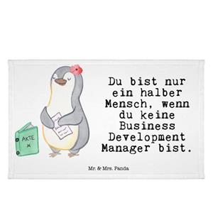 Mr. & Mrs. Panda Handtuch Business Development Manager mit Herz - Weiß - Geschenk, Beruf, Firma, (1-St)