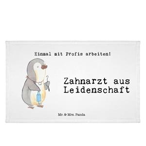 Mr. & Mrs. Panda Handtuch Zahnarzt aus Leidenschaft - Weiß - Geschenk, Kollegin, Gästetuch, Spo, (1-St)