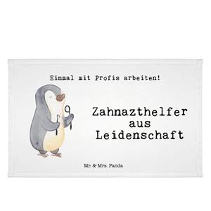 Mr. & Mrs. Panda Handtuch Zahnarzthelfer aus Leidenschaft - Weiß - Geschenk, Arbeitskollege, Sp, (1-St)