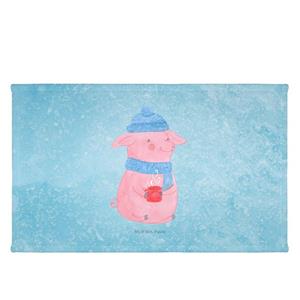 Mr. & Mrs. Panda Handtuch Glühschwein - Eisblau - Geschenk, Kinder Handtuch, Weihnachten, Glühw, (1-St)